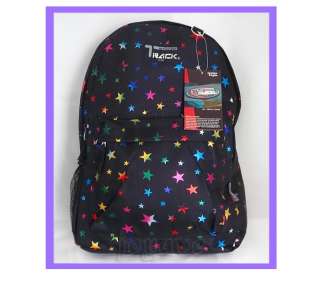 Track Rainbow Colored Stars Backpack School Bag 16.5★  