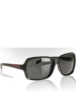 Prada Sport black matte plastic rectangular sunglasses   up to 