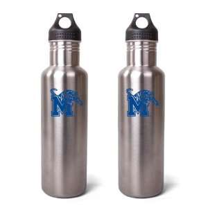  Memphis Tigers Stainless Steel Water Bottle   2 Pack Sports