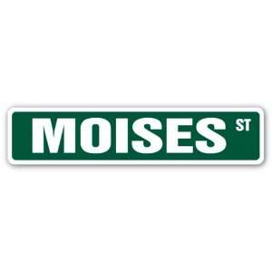  MOISES Street Sign name kids childrens room door bedroom 