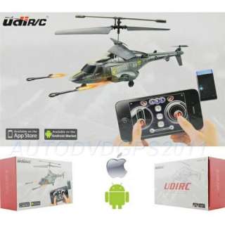   5CH Mini RC Helicopter Gyro Launching Missile iPhone Android Control