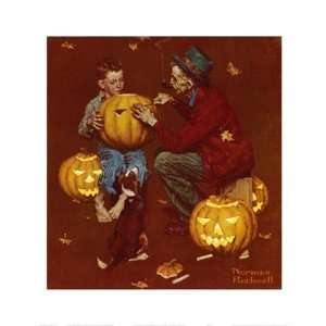  Ghostly Gourds by Norman Rockwell 16x17