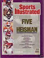 Sports Illustrated 1989 Heisman Houstons Andre Ware NL  