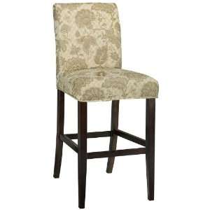  Parsons Stool Slipcover   42.5hx20w, Gld/Tpe Floral 