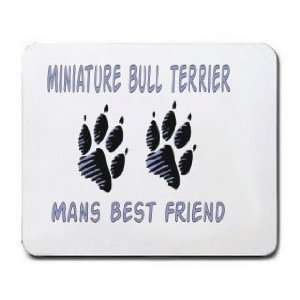  MINIATURE BULL TERRIER MANS BEST FRIEND Mousepad Office 