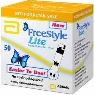   LITE Blood Glucose Test Strips NEW Butterfly Design 1 box of 50