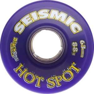  Seismic Hot Spot 63mm 88a Trans Purple Skateboard Wheels 