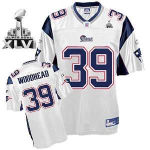  Danny Woodhead #39 White Superbowl XLVI New England 