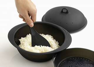 Mastrad Microwave Silicone RICE GRAIN COOKER Steamer Also Sticky 