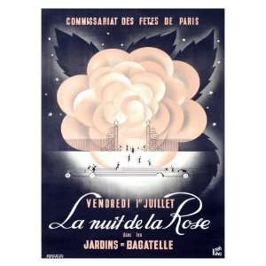  La Nuit de la Rose Giclee Poster Print, 32x44