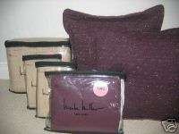 Nicole Miller URBAN CHIC Purple Deco Pillow 1stQual  