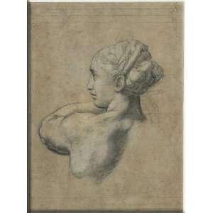  Head of a Woman 22x30 Streched Canvas Art by Raphael