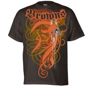    Cleveland Browns Metro Affliction Brown T shirt