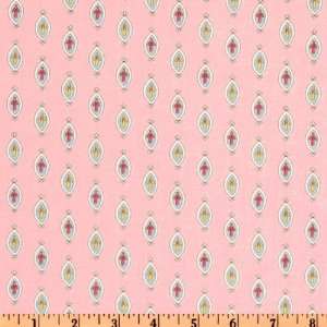   Medallion Flower Light Pink Fabric By The Yard Arts, Crafts & Sewing