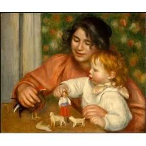  Oil Painting Child with Toys (Gabrielle and Jean) Pierre 