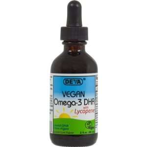  DEVA Vegan Vitamins Omega 3 DHA (Liquid), Bubble Gum, 2 oz 
