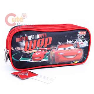 Disney Cars McQeen Pencil Case, Pouch Bag  2 Zippered  