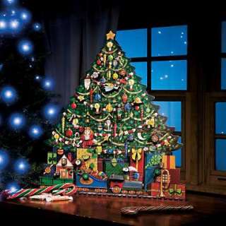 New Wooden CHRISTMAS TREE Shaped Advent Calendar***  