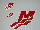 MERCURY Red Outboard M Decals