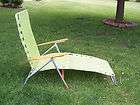   aluminum folding web strap chaise lounge deck lawn beach patio chair A