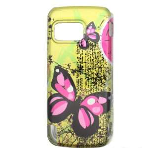 Cuffu   Yellow Butterfly   Nokia 5230 5800 Nuron Case Cover + Screen 