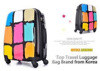   Luggage Carry on Suitcases Cute Bags   2 Colours, Black & White
