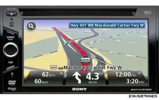 SONY XNV 660BT GPS BLUETOOTH DVD CD  LCD TOUCHSCREEN NAVIGATION 