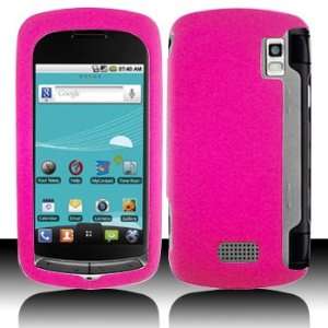  LG US760 Genesis Rubber Hot Pink Case Cover Protector 
