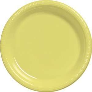    9inch Light Yellow Plastic Disposable Plates