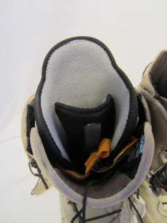 BURTON Emerald Tan Mocha Imprint Snowboard boots 8.5  