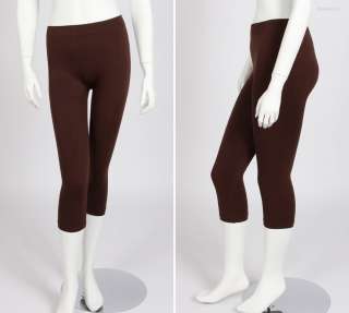 SEAMLESS KNEE LENGTH LEGGINGS ONE SIZE 5 COLORS  