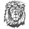 VINTAGE LION HEAD on American Apparel TR401 Tri Blend Short Sleeve 