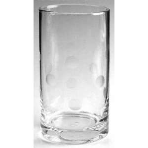  Artland Crystal Polka Dot Clear Highball Glass, Crystal 