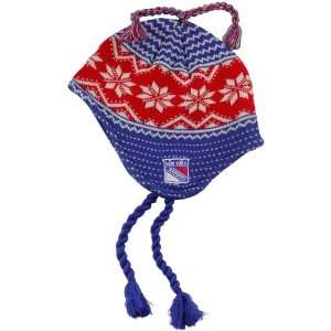   York Rangers Royal Blue Pippi Tassel Knit Beanie