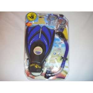  Body Glove Adult Snorkeling Set L/XL (9 13) Blue Sports 