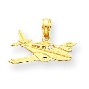  14k Gold Cessna Plane Pendant Jewelry