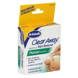 Dr. Scholls Clear Away Wart Remover Medicated Disks, Plantar for Feet 