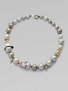 Alexis Bittar   Swarovski Crystal & Lucite Accented Strand Necklace
