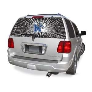 Memphis Tigers Shattered Back Winshield Covering  Sports 