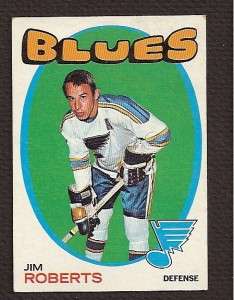 TOPPS NHL 1971 72 #116 JIM ROBERTS BLUES  