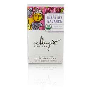 Allegro Queen Bee Balance, 20 Tea Bags  Grocery & Gourmet 