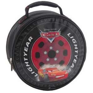  Cars Tire Shaped Lunch Box   Black