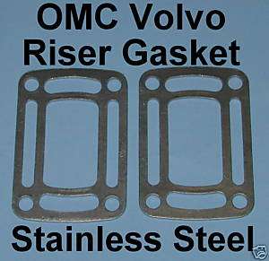 NEW STAINLESS STEEL OMC VOLVO EXHAUST GASKETS 3850496  
