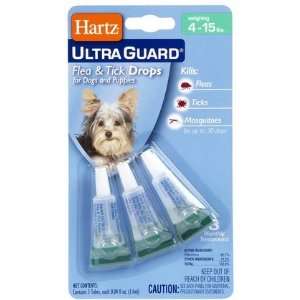 Ultra Guard Flea & Tick Drops for Dogs   4 15 lbs (Quantity of 1)