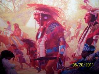 Donald Putt Putman Rare Tribal Dance Giclee Print 36 x 48 Tradition 