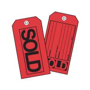  Blank sold tag with space for customer and delivery 