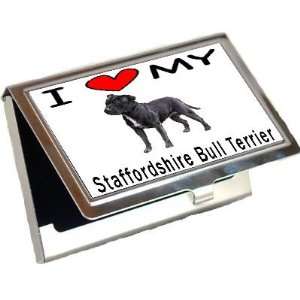  My Staffordshire Bull Terrier Business Card Holder