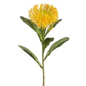  Faux 26 Open Needle Protea Spray Yellow (Pack of 12 