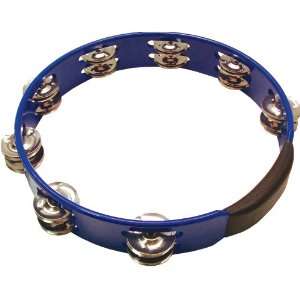  Basic Beat 10 Blue Headless Tambourine with Double Row of 