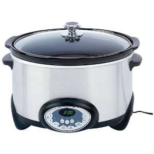   Heat&trade 6qt (5.7L) Stainless Steel Slow Cooker 